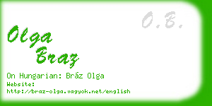 olga braz business card